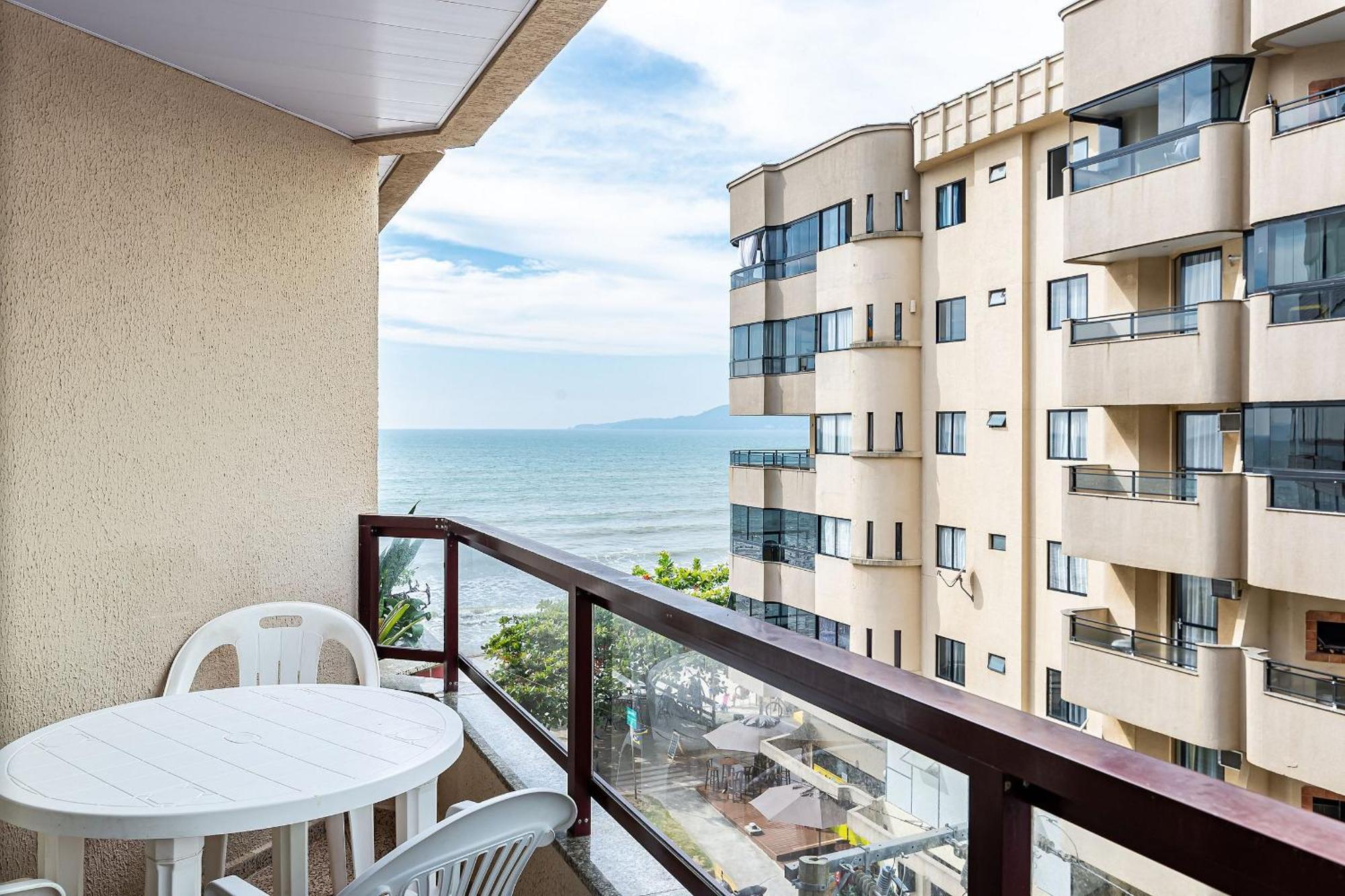 Apto Pe Na Areia Vista Mar Em Meia Praia Evb308 Itapema Ngoại thất bức ảnh