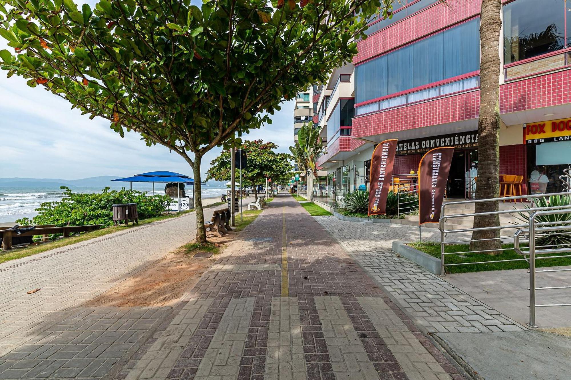 Apto Pe Na Areia Vista Mar Em Meia Praia Evb308 Itapema Ngoại thất bức ảnh